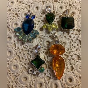 6- Sterling Silver Pendants